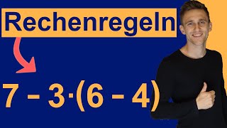 Rechenregeln Vorfahrtsregeln beim Rechnen  Leichte Erklärung  Klammer zuerst  PunktvorStrich [upl. by Imoyaba188]