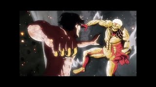 Attack on titan Eren vs Reiner Türkçe Altyazılı  2 Sezon 7 Bölüm [upl. by Kavanagh]