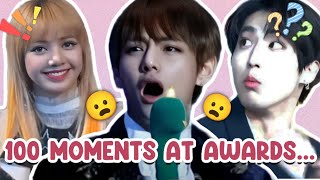 100 ICONIC Moments at KPOP Award Ceremonies [upl. by Kluge782]