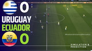 URUGUAY 00 ECUADOR  Resumen • Eliminatorias Sudamericanas 2024 SimulaciónRecreación [upl. by Hsilgne875]