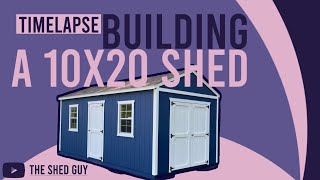 Building a 10x20 Shed in TWO DAYSTimelapse [upl. by Isak]