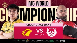 FIL M5 Group Stage Day 1  ONIC vs BTR  Game 1 [upl. by Vijnas]