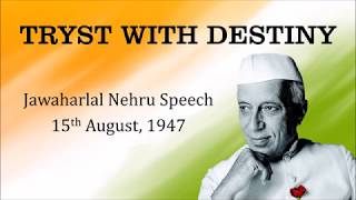 Tryst with Destiny  Jawaharlal Nehru Independence Day Speech 1947  English and Hindi Subtitles [upl. by Alvie]