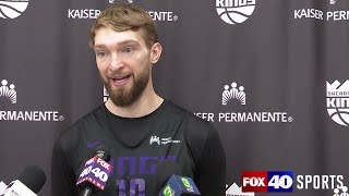 Domantas Sabonis on the two frustrating losses to end the road trip Kings hosting Pacers Thursday [upl. by Acinoda207]