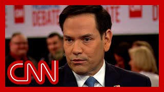 Sen Marco Rubio reacts to CNN presidential debate [upl. by Oicelem346]