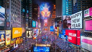 Full HD New York Times Square 🎉 New Years Eve 2020 BallDrop 🌟 Countdown [upl. by Portie]