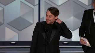 Kieran Culkin Wins Best Television Male Actor – Drama Series I 81st Annual Golden Globes [upl. by Cirda]