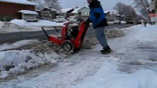 Second time using my new Simplicity Snow Blower amp City Plows [upl. by Annij830]