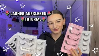 🌷Lashes kleben Tutorial  Wimpern Tipps 🌷 [upl. by Arika]