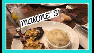 EAT WITH ME  MALONE’S STEAK AND SEAFOOD [upl. by Wells535]