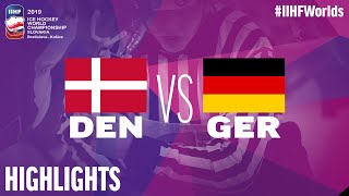 Denmark vs Germany  Highlights  2019 IIHF Ice Hockey World Championship [upl. by Ansell]