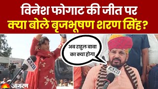 Haryana Election Result Vinesh Phogat की जीत पर क्या बोले Brij Bhushan Sharan  Hindi News [upl. by Aeiram]