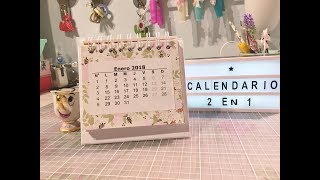 Calendario 2 en 1TUTORIAL SCRAPBOOKING [upl. by Animsaj]