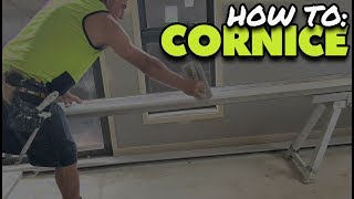 Tips on Installing Coving Cornice by Yourself on the Jobsite [upl. by Ellemac]