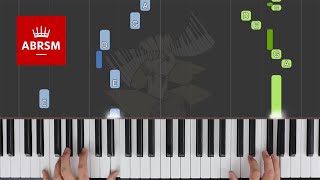 Gavotte in G  ABRSM Piano Grade 3 2021 amp 2022 A3  Synthesia Piano tutorial [upl. by Otte]