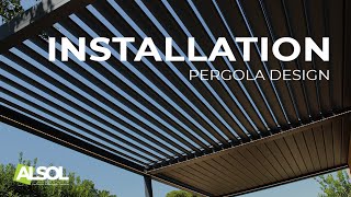 Installation dune Pergola bioclimatique Design [upl. by Matthews]