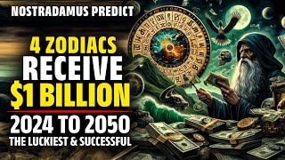 Nostradamus Predicted These 4 Zodiac Signs Receive 1 Billion USD From 2024 To 2050  Horoscope [upl. by Ydnic375]