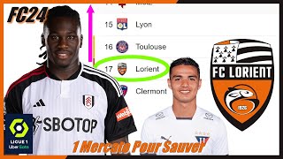 1 MERCATO POUR SAUVER LE FC LORIENT SUR FC 24 [upl. by Ainala]