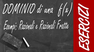 MATEMATICA  Dominio delle funzioni razionali e razionali fratte [upl. by Ennywg]