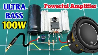 TDA2030 Powerful Ultra Bass Amplifier 100W DIY Amplifier Upgrade Circuit Diagram [upl. by Tanitansy]