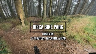 Risca Bike Park  Cwmcarn sesh [upl. by Ahsata]