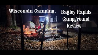 Wisconsin Camping  Bagley Rapids Campground Review truckcamping truckcamper bagleyrapings [upl. by Syah]