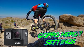 These are the BEST settings for the GoPro Hero 7 Black for Mountain Biking [upl. by Oremoh525]