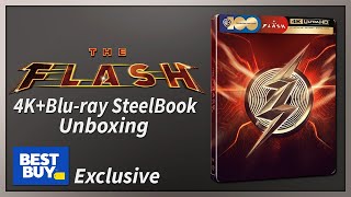 The Flash Best Buy Exclusive 4K2D Bluray SteelBook Unboxing [upl. by Shah]