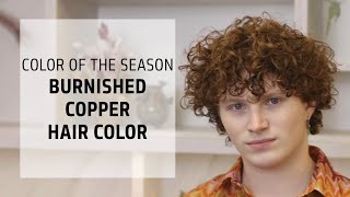 Burnished Copper Hair Color Tutorial  Goldwell Color of the Season  Goldwell Education Plus [upl. by Orland]