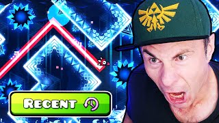 I beat TIDAL WAVE in the RECENT TAB  Geometry Dash [upl. by Ballou]