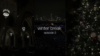 winter break l ep 3 l field of lights christmas dinner fort tryon park [upl. by Victoria]