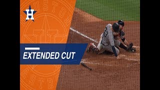 Extended Cut Bregman McCann team up for a play at the plate [upl. by Arraeic359]