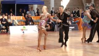 Tam  Novikova CAN  2014 World U21 LAT R3 J  DanceSport Total [upl. by Oidivo]