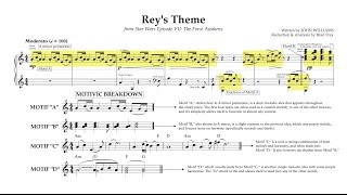 quotReys Themequot  Star Wars VII The Force Awakens Score Reduction amp Analysis [upl. by Christoper]