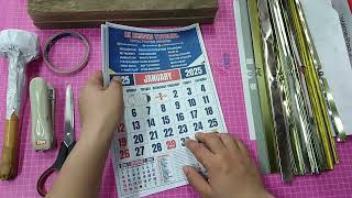 DIY MAKING COMMERCIAL CALENDAR 2025 A4 SIZE  TAGALOG TUTORIAL 2024 [upl. by Biddle526]