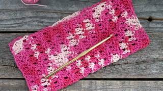 Floret Stitch Washcloth Crochet Pattern Easy Cotton Dishcloth [upl. by Umeh]