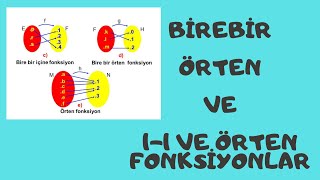 Birebir  Örten ve Birebir Örten Fonksiyon Nedir  Fonksiyonlar 2022  Kısaca Öğren [upl. by Theall]