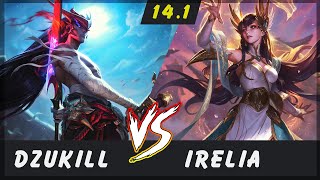 Dzukill  Yone vs Irelia TOP Patch 141  Yone Gameplay [upl. by Soloman959]