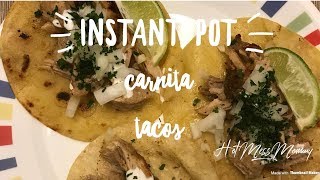 Instant Pot Crispy Carnita Tacos [upl. by Ailero]