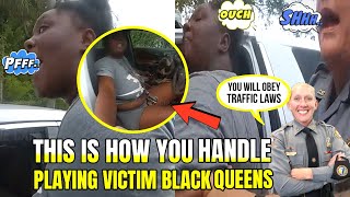 23YearOld Young Black QUEEN TRIES Playing The Victim After Fleeing From Police [upl. by Eleets]