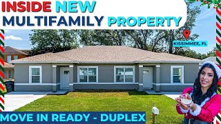 Inside New Multifamily Property Move in Ready  Duplex  Kissimmee FL [upl. by Ojahtnamas]