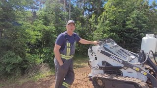 First use and first impressions Mini skidsteer [upl. by Jeramey]