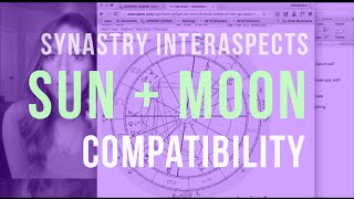 Synastry InterAspect Series SUN  MOON Compatibility [upl. by Divad]