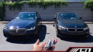 What are the changes 2021 BMW 5 Series LCI vs 2020 5 Series  Full Comparison Review [upl. by Ferree506]