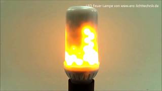 LED Feuer Lampe  Fire Lamp  Fackel Effekt von ERO LICHTTECHNIK [upl. by Esylla809]