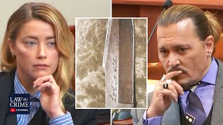 Amber Heard Gives Johnny Depp a Knife That Says quotUntil Deathquot While in Fear For Her Life [upl. by Bert665]