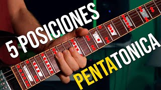 Escala PENTATONICA 5 Posiciones para Dominar el Diapasón [upl. by Kepner115]