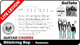 BLITZKRIEG BOP 👽  Ramones  Lyrics  GUITAR Chords 🎸 Karaoke [upl. by Renato]