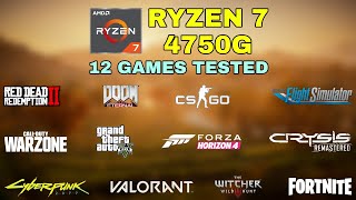 Ryzen 7 PRO 4750G Vega 8  12 Games Tested in 2021  NO Dedicated GPU [upl. by Siana944]