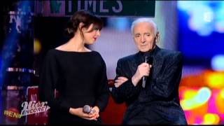 Nolwenn Leroy et Charles Aznavour chantent quotUn jour tu verrasquot  Hier encore sur France 2 [upl. by Zoarah]